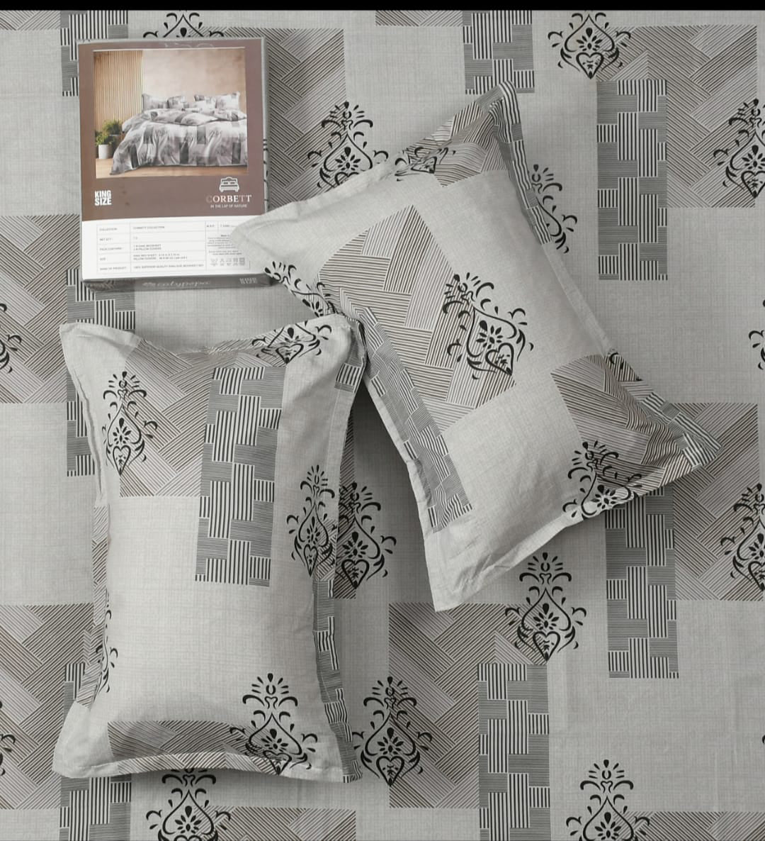 3 PCS KING SIZE BEDSHEET SET