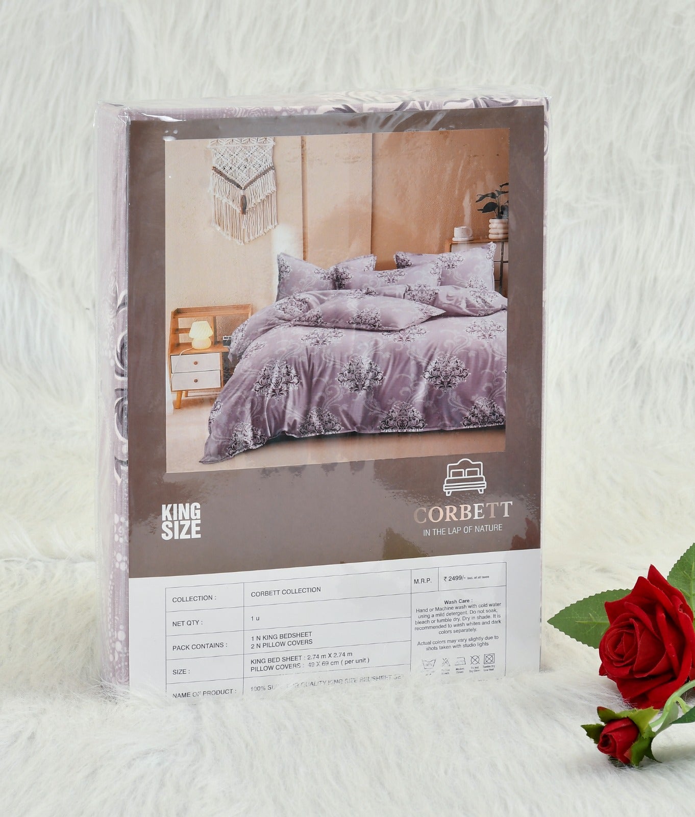 3 PCS KING SIZE BEDSHEET SET