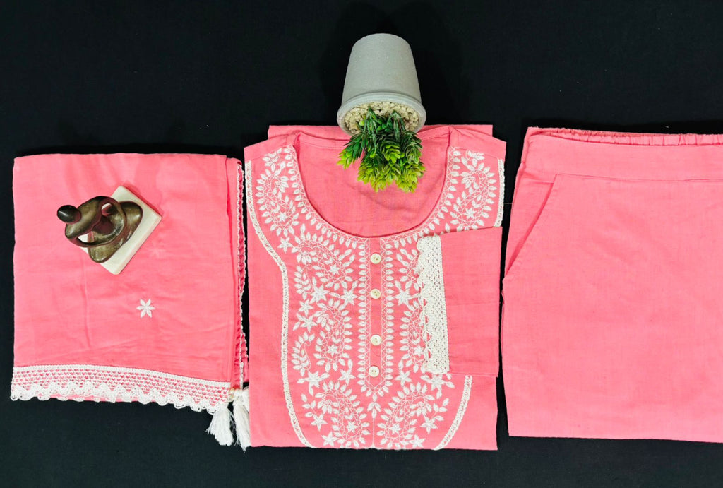 Premium cotton flex Emb. 3 pcs set